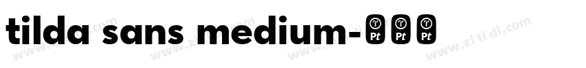 tilda sans medium字体转换